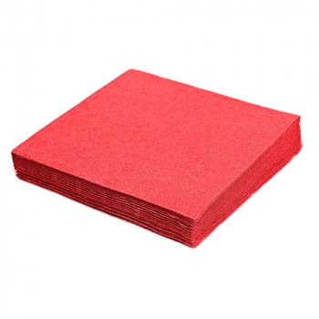 250 Stk. Servietten 40x40 cm 1/4 Falz 3-lagig rot